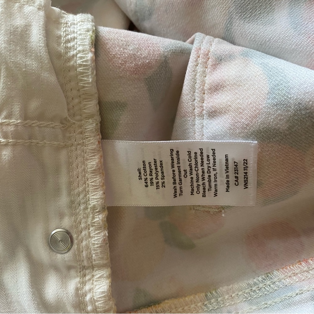 Talbots Citrus Print Pants - White and Orange - Picture 6 of 6